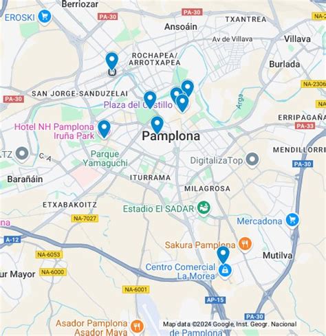pamplona dos|Google Maps.
